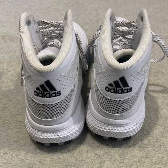 Adidas White and Black High-Top Sneakers